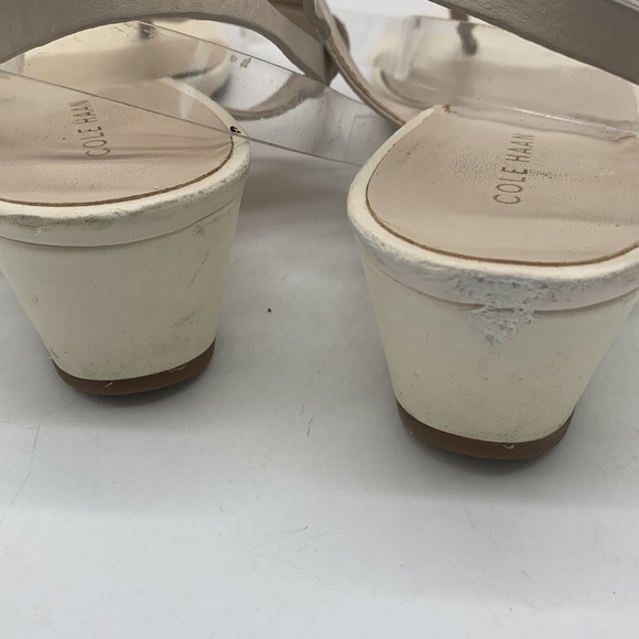 Vintage Cole Haan Leather Off White Thong Sandals - As is. CH3104 - Picture 7 of 8